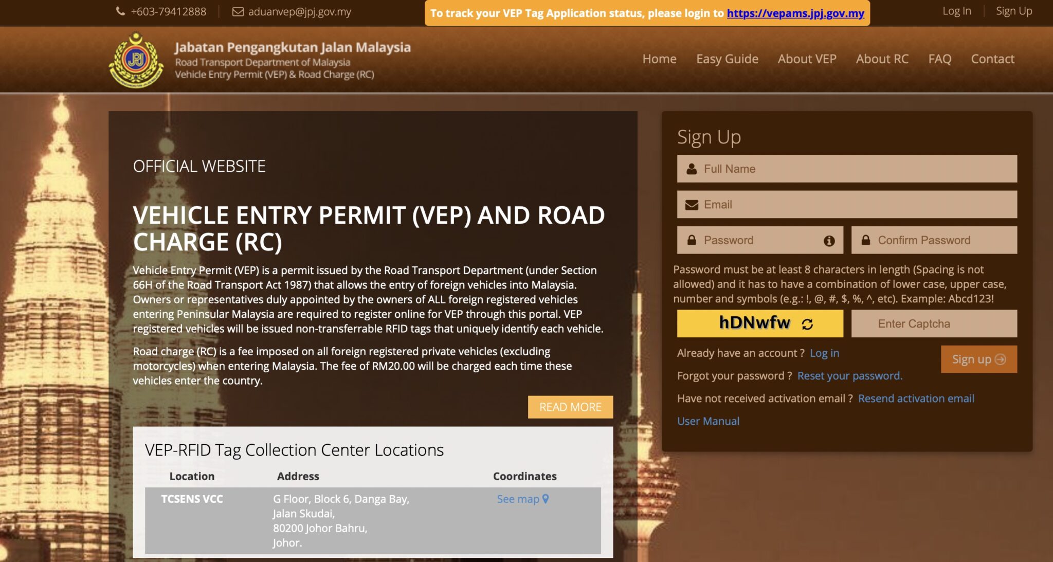 How To Apply VEP RFID For Foreign Registered Vehicle To Enter Malaysia