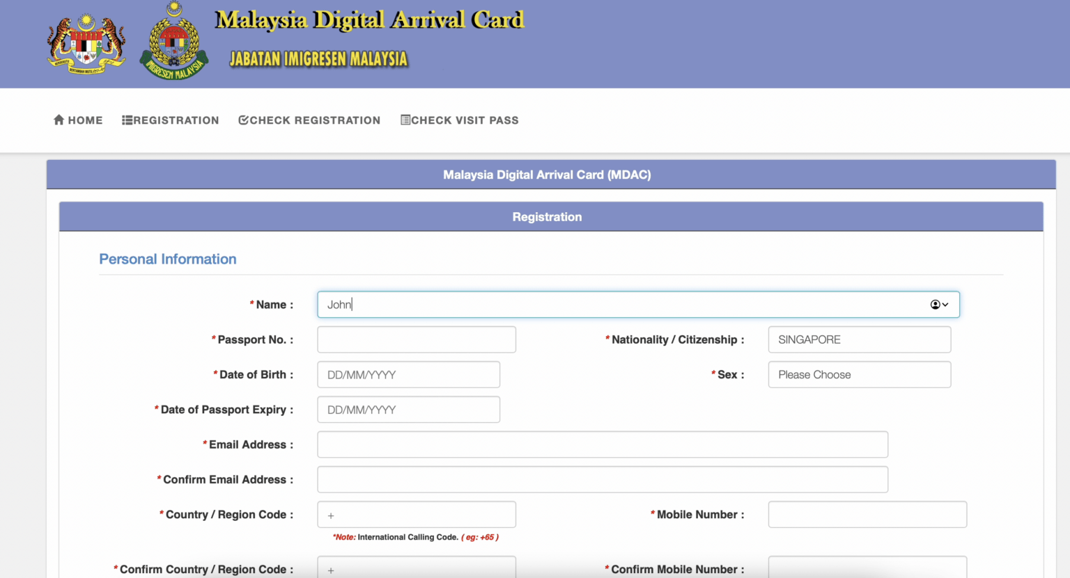 Malaysia Digital Arrival Card MDAC Entry Requirements To Malaysia