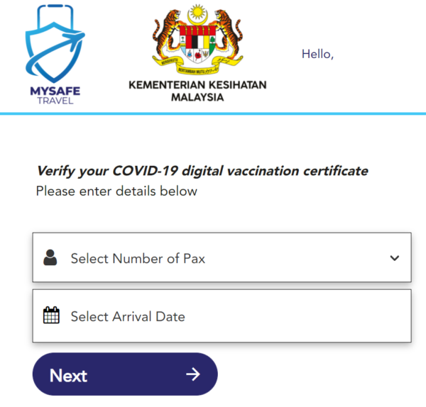 my safe travel malaysia application