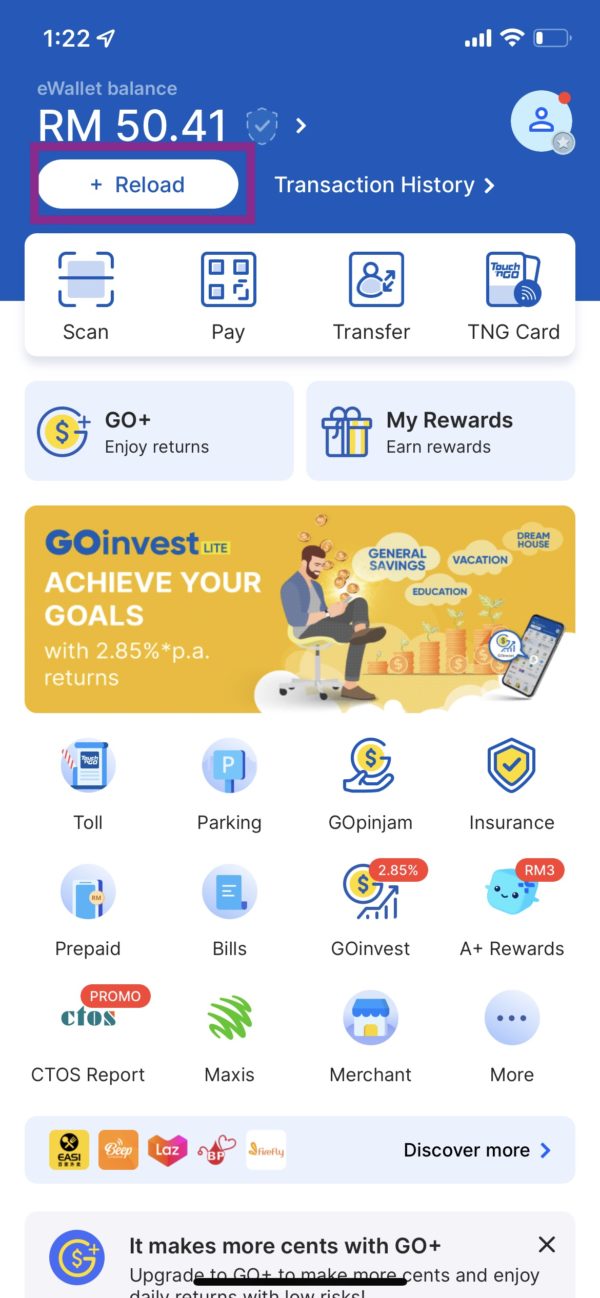 How to Reload Touch ‘n Go eWallet using Reload PIN/ Cash – The Research ...