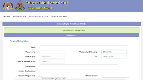 How to Fill Malaysia Digital Arrival Card (MDAC) to Enter Malaysia ...